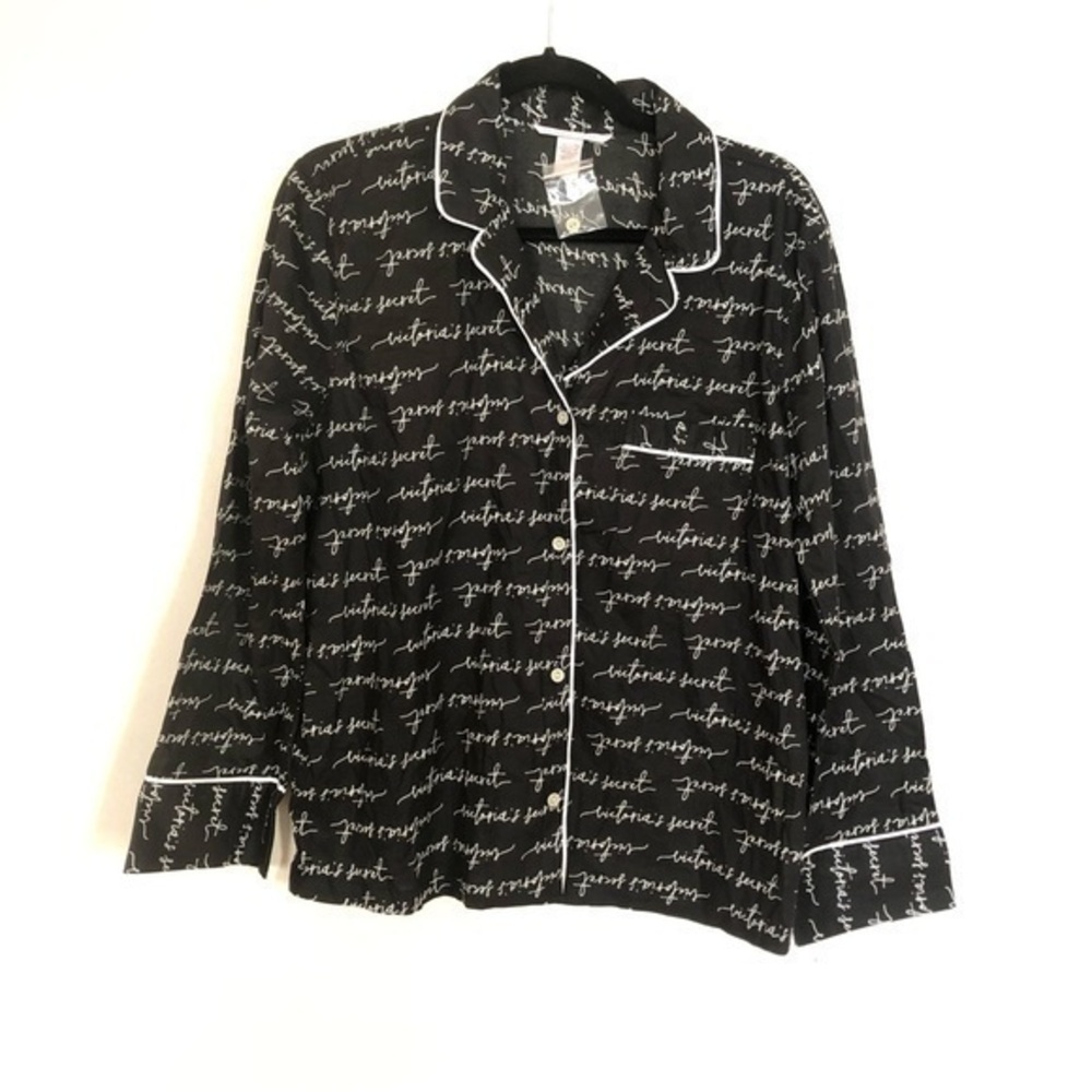 Victoria’s Secret Black White Pajama Top S